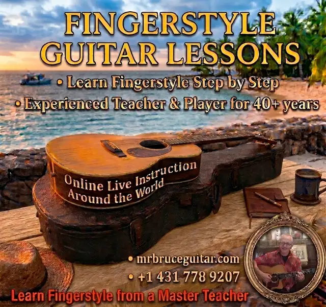 Fingerstyle Guitar Lessons Live Online