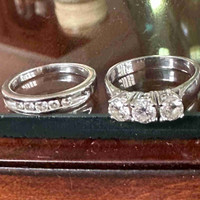 14k Diamond Wedding Set