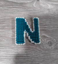 N" Letter Pin