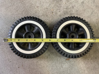 Plastic wheels x 2, 6”