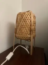 IKEA-KNIXHULT-Table Lamp, Bamboo, Handmade
