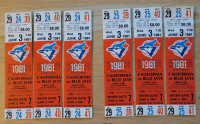 Blue Jays, Maple Leaf Gardens Ticket Stubs