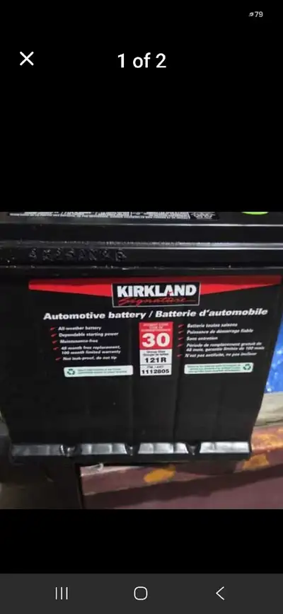 Car battery 750 crancking amps. Works great and charged. Call text 6472802961 for address and come b...