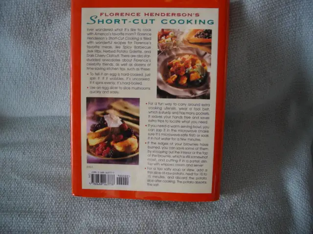 Hardcover "Short-Cut Cooking" by Florence Henderson in Non-fiction in Grande Prairie - Image 4