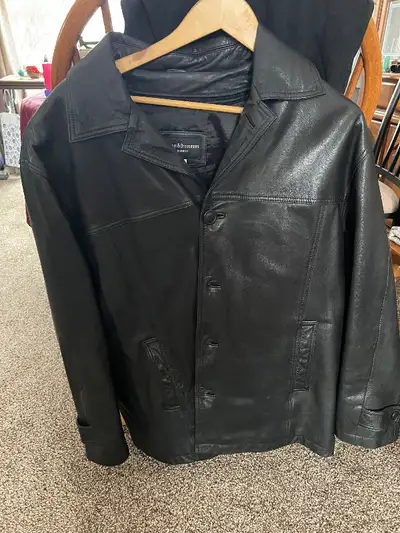 Leather Jacket- Men’s Large, View more