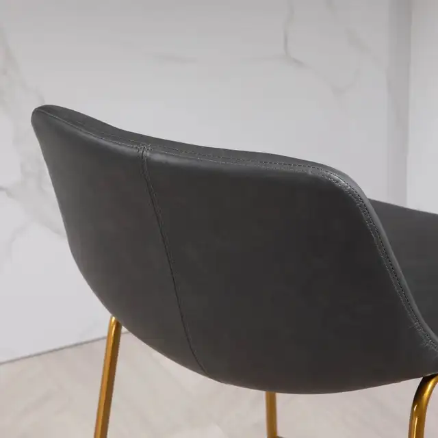 Modern Bar Height Stool, PU Leather Upholstered Stools  in Chairs & Recliners in Markham / York Region - Image 9