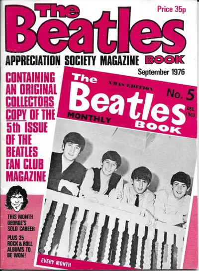 A great looking magazine! This is the September 1976 issue #5 of THE BEATLES Appreciation Society Ma...