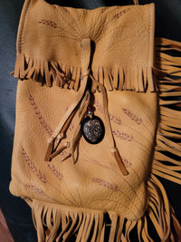 Genuine  soft leather Medicine  bag 