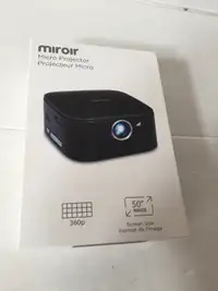 MIROIR  micro projector 360p 50" image screen size 2hr