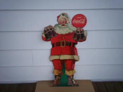 1950's Santa Claus, Coca - Cola Cardboard Display, View more