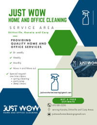 SPECIAL OFFER- Just Wow- Home and Office Cleaning
