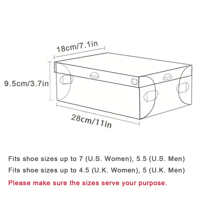 Smart Storage Foldable Clear Shoe Box in Storage & Organization in Burnaby/New Westminster - Image 6