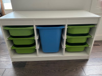 IKEA - TWO storage units with bins