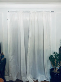 IKEA VIVAN White Curtains, 1 pair, 145x250 cm (57x98 ")