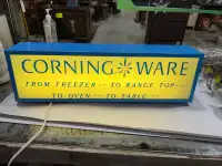 Original light up Corning Ware double sided sign 