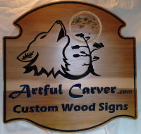 Custom Carved Select Cedar or Fir Wood Signs: Calgary