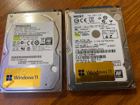 750gb.. SATA Laptop Hard Drives + Windows 11 or 10 Loaded for U