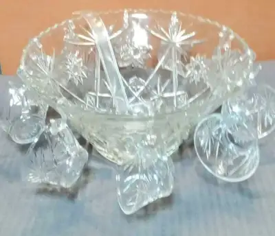 Crystal Punchbowl an mugs, View more