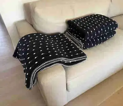 Decorative Black & White Blanket - 1 left, View more