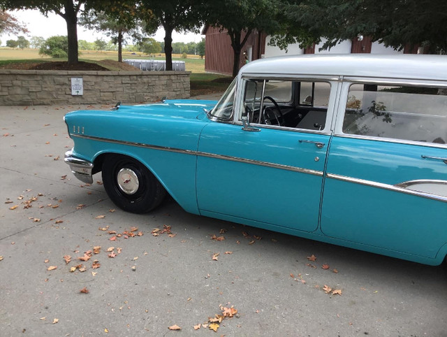 Looking to trade for vintage Pickup. 1957 Chevy 210 wagon in Classic Cars in Kitchener / Waterloo - Image 2