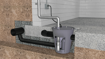 Installation de Pompe de Puisard et Drain de Sous-sol, View more