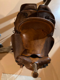 Western saddle made by earney Paulson.