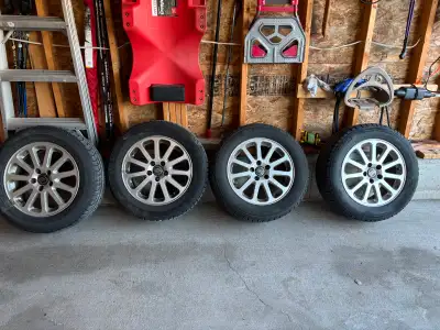 2 tires are Michelin X-Ice Snow purchased in 2022 from Costco - no cuts, est 80% life 2 x tires are...