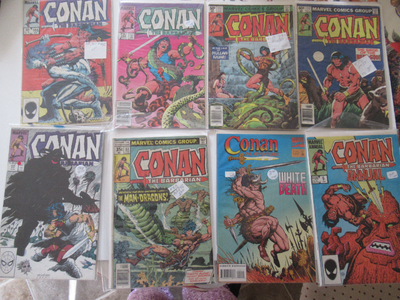 Conan The Barbarian - 8 comics vg  b & b - Marvel, View more