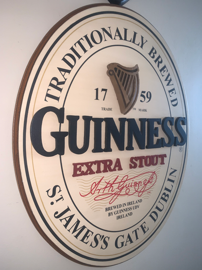 Vintage Guinness Beer Bar Pub Wood sign Mint Beautiful Solid Wood Guinness beer sign, This is the Ol...