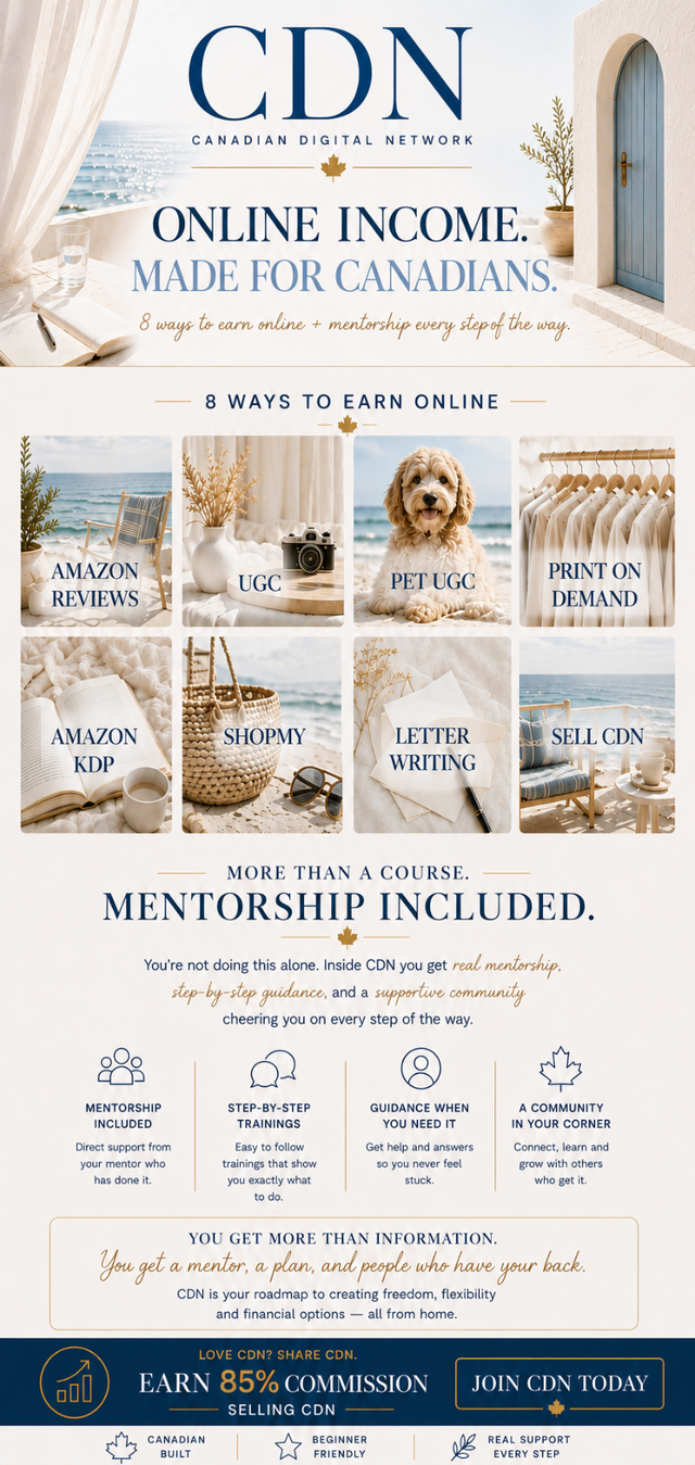 Canadian Digital Marketing, 8+ Online Income Streams