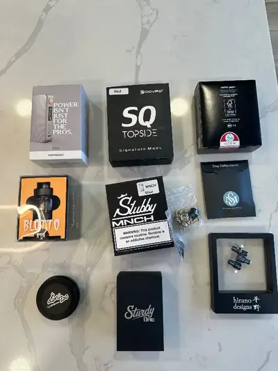 High-end boros, mech mods, RTAs, and other devices, View more