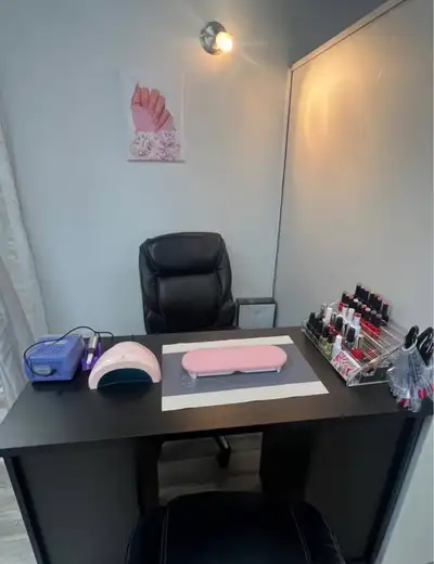 I am offering a nail space for rent that is equipped with everything you need to start or expand you...