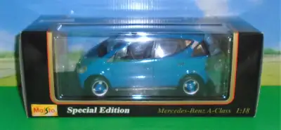 Mercedes Diecast A-Class Bleue, View more