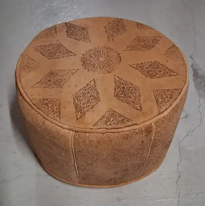 Morrocan Leather Ottoman, View more