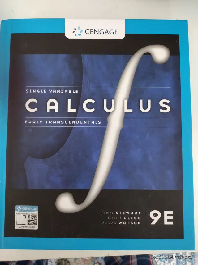 Calculus Hardcover  - 9E - excellent condition64844381892227120