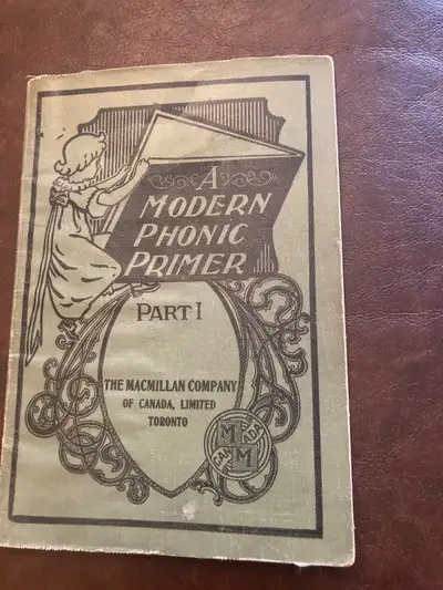 A Modern Phonic Primer, Canada, Vintage Schoolbook,  1937, View more