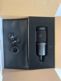 audiotechnica AT2020 condenser microphone