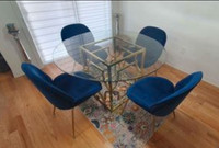 Modern Dining Table & 4 Chairs - Excellent Condition