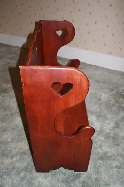 Children's table with two benches made of pine with cherry finish. $350.00 or best offer. Cash only....