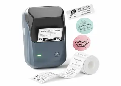 Thermal Bluetooth Label Maker Machine with Tape (New box pack), View more