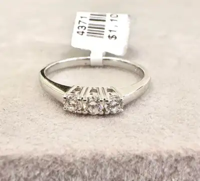 Past Present Future Natural Diamonds Anniversary Band in 14karat, View more