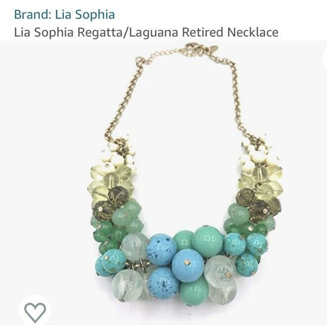 Lia Sophia Regatta/Laguana necklace. Brand New in Box. $20 in Jewellery & Watches in Edmonton