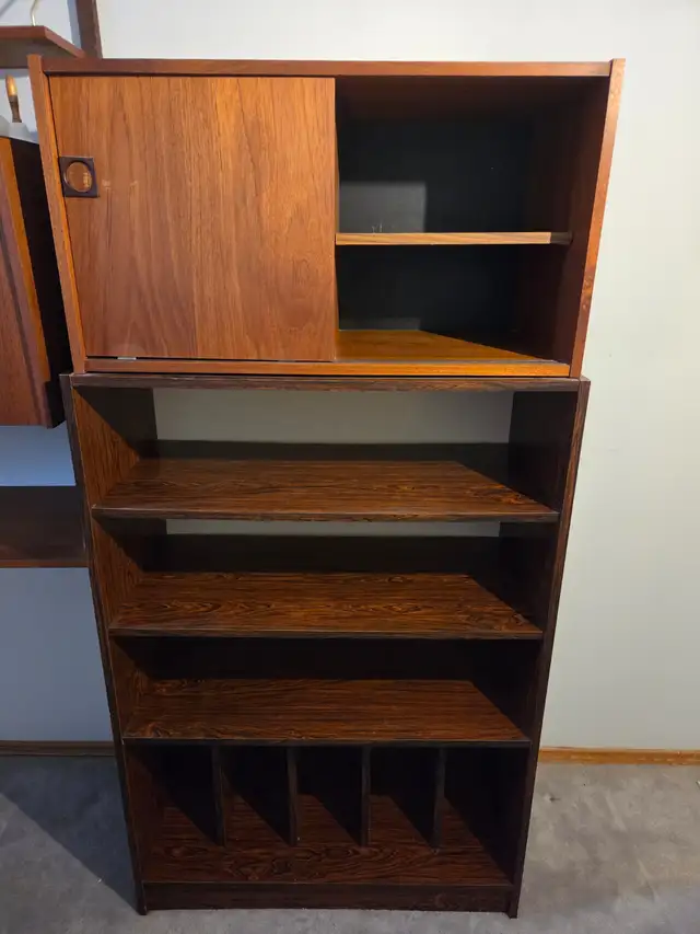 Authentic MCM Poul Cadovius 2-Piece Teak Wall Unit (Exc Cond.) in Bookcases & Shelving Units in City of Toronto - Image 3
