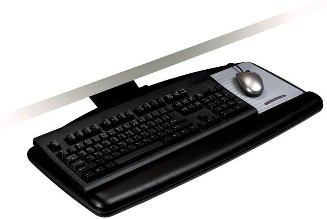 (NEW) 3M Lever Adjust Keyboard Tray Height Tilt Platform 21.75" in Mice, Keyboards & Webcams in City of Toronto - Image 4