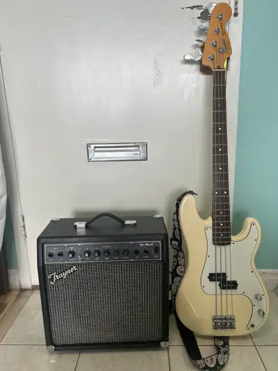 Fender Squier Precision Bass Guitar & Amp Combo, View more