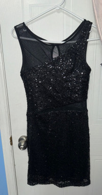 Black shimmer party dress for sale 