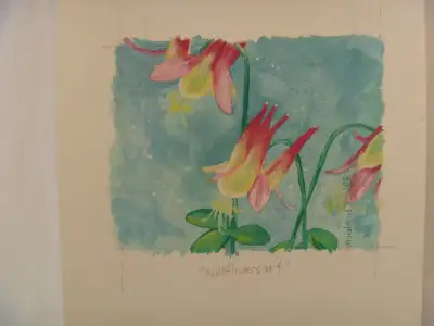 WILDFLOWERS #4 - 4" x 5" Original Art, View more