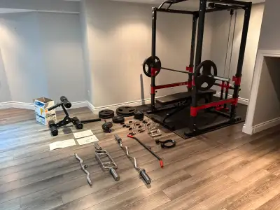 BRAND NEW SQUAT RACK AND MORE (ALMOST FREE), View more