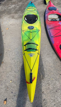 Used Yellow/Green Clearwater Beaufort Single Kayak (#23F19)