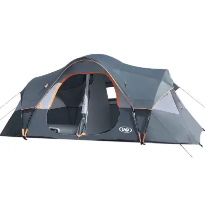 UNP Camping Tent 10-Person-Family Tent, Gray, View more